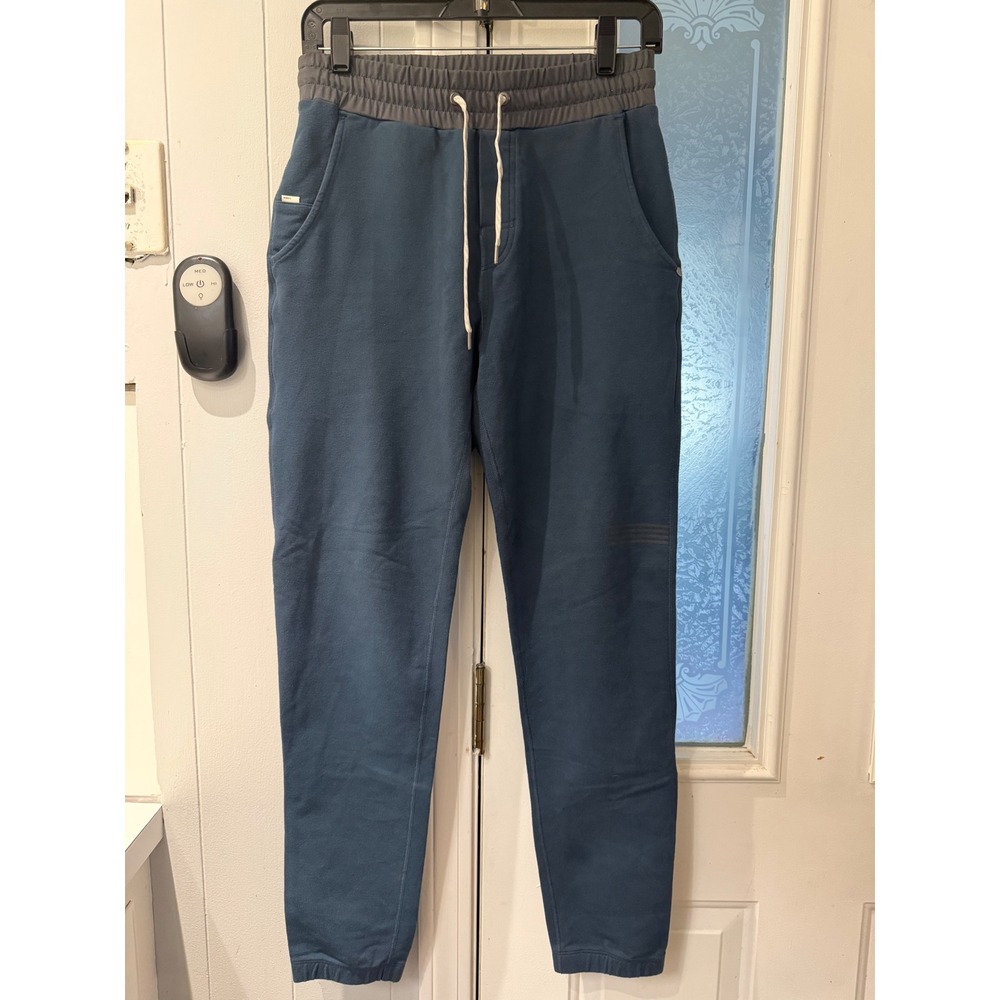 Vuori Ponto Performance Joggers Blue Gray Mens Small V406 Tapered Sweatpants